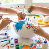 Easter White Foam Eggs, Available in Various Sizes, are Colorable Polystyrene Foam Eggs that are Easy to Decorate, Making Them Ideal Materials for Craftsmen, School Projects, and Art Classes