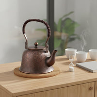 Chinese Style Kettle Large Capacity Non Coating Copper Tea Pot Heat Retention Kitchenware