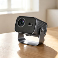 Smart Projector Auto Image Alignment Projector with Stand 4k Support for Gaming Aficionados, Home Theater, Bedroom, Office,