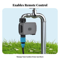 Net-Unrestricted Preconfigured Run Smart Irrigation Controller Leak-Resistant Design WiFi Smart Water Valve 150-Day Battery Life for Lawn