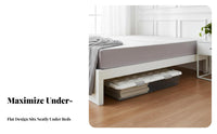Underbed Wheeled Latch Box adaptable Home Organizer debrisproof for Homeowners