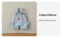 1/12 Scale Doll Overalls Miniature Cute Suspender Pants Body Doll Clothes for BJD Hobbyists