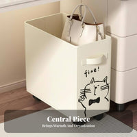 desk-side Storage carrier Wheeled Design Rolling mobile organizer Space-Saving Mobile Shelf for Home Office Users, Beauticians, Playroom, Small areas, Living Room