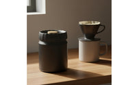 Press to Seal Vacuum Coffee Jar Low Air Airtight Coffee Canister Light Blocking Crisp Keeping
