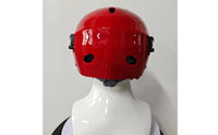 Vented Response Helmet Glossy Helmet with Chin Strap Impact Resistant Gear