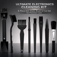 8-Piece Anti-Static Cleaning Brush Kit for Electronics, Circuit Board Cleaning Brush Set