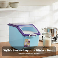 Rice Storage Bin Dampness-Resistant Airtight Rice Container Sealed Grain Container