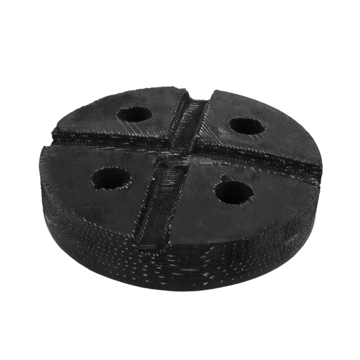 Rubber Lift Pad Heavy-Duty Hoist Support Pads Wear-Resistant Rubber Block with Holes for Garage