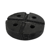Rubber Lift Pad Heavy-Duty Hoist Support Pads Wear-Resistant Rubber Block with Holes for Garage