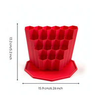Diamond Art Pen Stand with Hexagonal Slots Honeycomb Dotting Pen Holder Upright Craft Tool Organizer for Crafters