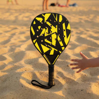 EVA Inner Core Teardrop Padel Racket Slim Frame Padel Racket Wrist Strap Game Gear Soft Foam