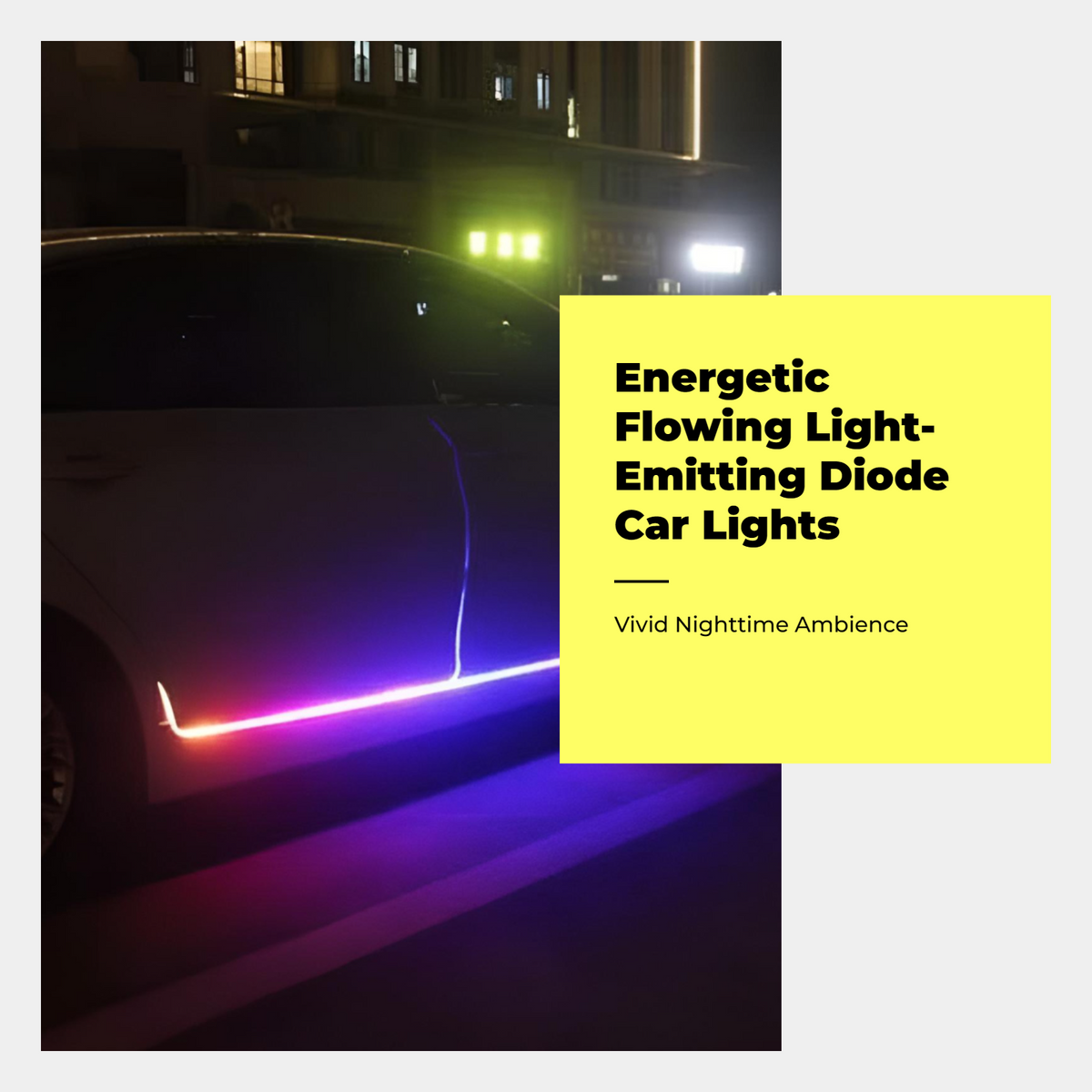 Waterproof RGB car LED strips, app control