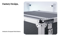 Audio Equipment Audio Transport Enclosure Heavy Duty Aluminum Secure Twist for Sound Technicians, DJs, Traveling, Stage