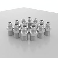 15 Pieces JIC Tapered Fitting High Pressure Hydraulic Hose Fitting Precision Machined JIC Adapter for Plumbing Repair