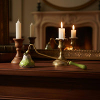 European Design Candle Snuffer Safely Extinguishes Flames Bell Candle Snuffer Prevents Smoke Bell Shaped Wick Extinguishing Tool No Beeswax Splatter for Wedding, Spa, Mindfulness Practice Studio