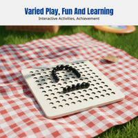 Chess Board, Wooden Game, Logic Training, Educational Toy for Kids