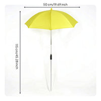 Waterproof Plant Umbrella with Ground Stake Sturdy Telescopic Plant Shade Compact Garden Shade Umbrella Portable for Planters, Balcony, Patio