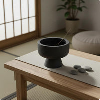 Japanese Aesthetic Vase Retro Wooden Vase Textured Finish Home Decor