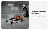 Hydraulic Wheel Mover 360° Swiveling Casters Hydraulic Tire Mover Heavy Duty Car Wheel Mover for Property Managers, Parking Lots, Workshop