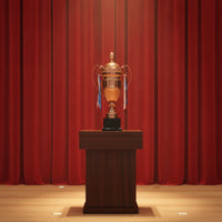 Lidded Award Trophy Decorative Metal Trophy with Handles Elegant for Students
