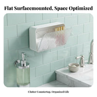 Adhesive Storage Box Dust-Proof Bathroom Accessory Waterproof for Dressing Table