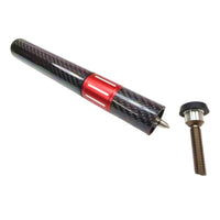 Adjustable Length Telescopic Cue Extension Threaded Adapter Carbon Fiber Cue Extender Aluminum Alloy Billiard Stick Extension Glossy Finish