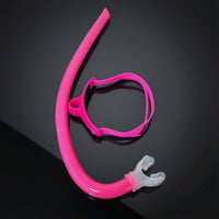 Dry Snorkel Adjustable Swimming Snorkel with Head Strap Soft Silicone for Lap Swimmers