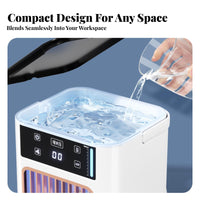 Low Noise Desktop Misting Fan Quiet Operation Humidifier Cooling Fan Double Mist Spray for Office Workers, Students, Bedroom, Dorm Room