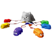 Glossy Finish Bunny Run Game Cartoon Style Pull Cord Rabbit Game Dice Die for Tabletop