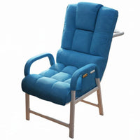 Foldable Design Padded Folding Lounger Adjustable Backrest Recliner Comfortable Padding Lounge Chair Multi-Position Locking for Office Workers, Students, Homeowners, Bedroom, Nap Time, Living Room, Balcony