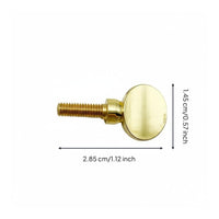 On-the-Gold-Coatinged Finish Saxophone Neck Screw Replacement Part Sax Neck Screw Easy Installation Instrument Hardware Universal Compatibility for Saxophonists, Musicians, Music Students, Live Performance, Rehearsal, Recording Studio