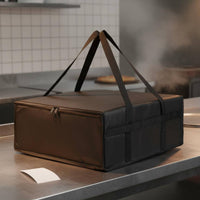 Insulated Meal Carrier Bag Portable Thermal Insulated Meal Tote Heavy Duty Insulated Food Delivery Bag for Restaurants, Caterers, Picnic, Camping