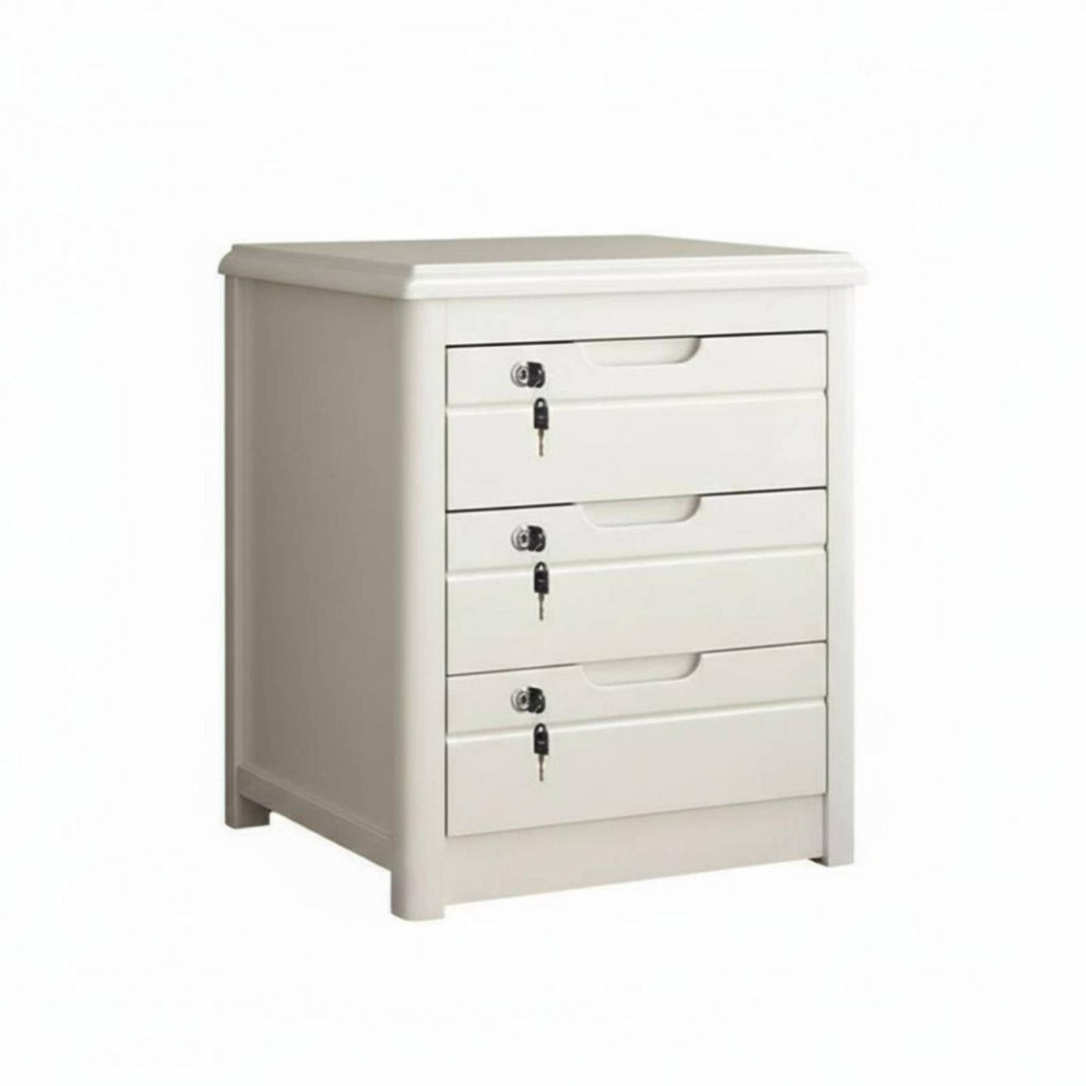 With Lock Multi-Drawer Nightstand Pre-Assembled Bedside Table Easy Assembly Bedroom Cabinet Modern Design for Homeowners, Apartment Dwellers, Families, Living Room, Home Office