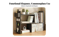 Extendable Pegboard Organizer Space-Saving Desktop Shelf Large Capacity