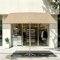Offset Patio Umbrella Outdoor Cantilever Patio Umbrella Commercial Canopy with X-Shaped Base for Cafes, Vendors, Patios, Storefronts, Sidewalk Stalls