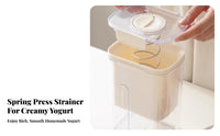Ultra-Fine Mesh Greek Yogurt Strainer Easy to Clean Yogurt Strainer Includes Lid