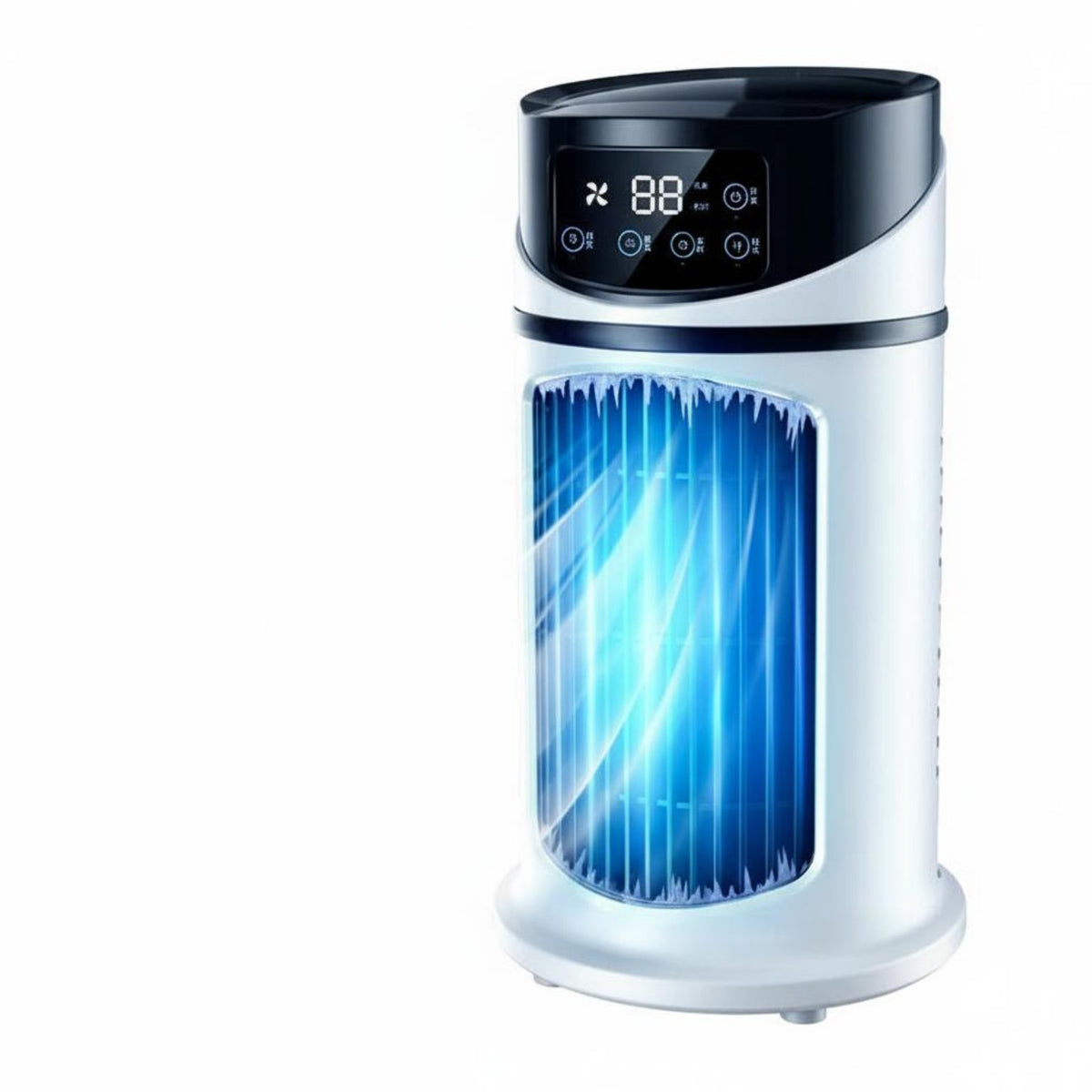 Cools & Humidifies Portable Air Cooler 3-in-1 Function Air Cooler Humidifier 6 Speed Settings for Office Workers, Students, Dorm Room