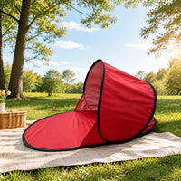 Spring  Beach Tent Instant Beach Tent with Carrying Pouch Automatic Spring  for Kids, Young Child, Park, Backyard