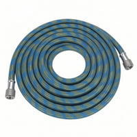 Flexible Braided Airbrush Hose Kink-Resistant Airbrush Hose with Metal Fittings Leak-Unobstructed Sturdy for Hobbyists, Artists, Model Painting, Workshop