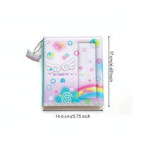 Hardcover Postcard Collection Album Safeguarding Postcard Holder Book Portable Card Holder Book Glossy for Stationery Lovers, Shelf, Desk