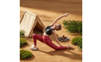 Sculpted Details Female Stretching Figurine Detailed Stretching Figurine Desktop Display 1/64 Scale Model Figure Scene Layout