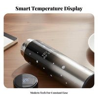 Long-Lasting Insulation LED Temperature Display Insulated Bottle Leakproof Lid LED Temperature Display Bottle Leak Proof for Women, School
