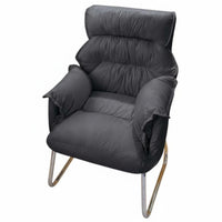 Foldable Design Padded Recliner with Footrest Adjustable Backrest Padded Chair with Footrest Sturdy Frame Armchair Stain-Resistant Textile for Students, Office Workers, Readers, Bedroom, Reading Nook