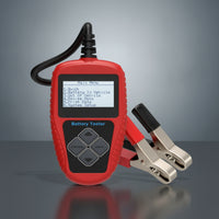 Handheld 12V Battery Tester with Alligator Clips Compact Battery Analyzer with Alligator Clips Digital Vehicle Tool for Mechanics