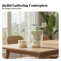 Transparent Body Manual Ice Shaver Tabletop Shaved Ice Maker Compact Snow Cone Maker Ridged Design