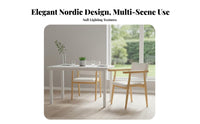 Nordic design Curved rear Dining Chair sturdy Wood Frame Home Furniture Minimalist Design Accent Seat Modern Aesthetic for Homeowners, Families, Students, Study Room, Bedroom, Kitchen
