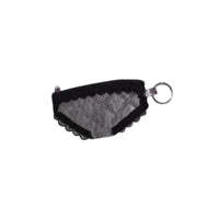 Zippered Pouch with Metal Loop Transparent Mesh Storage Pouch Transparent