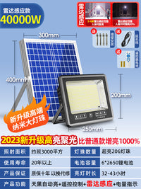 2025新款太阳能户外庭院灯农村家用防水室内LED照明人体感应路灯 雷达感应20000W-H★照1400平超亮大灯珠+感应+遥控 0W