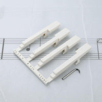 White Piano-Style Key Strip Replace Worn Keys White Gloss Keytops