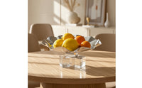 Decorative Tray with Base Sculptural Centerpiece Tray Simple Tabletop Ornament for Living Room